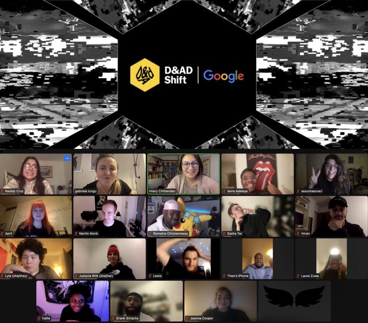 The fab <a href="/dandad/">D&AD</a> #SHIFT with <a href="/GoogleUK/">Google UK</a> squad 👐