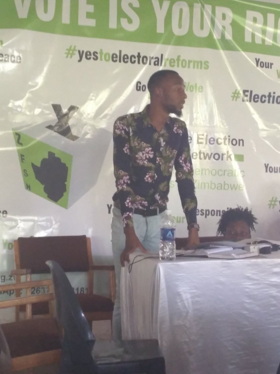 Yesterday @lessanioricardo tg and a youth brought more pertinent issues on why youths are not participating.The problem of the age threshold for one to become a President 40 whilst u want them to vote at 18 @CODETMUTARE @ZESN1 @benon21b @Zinasuzim @YetTrust