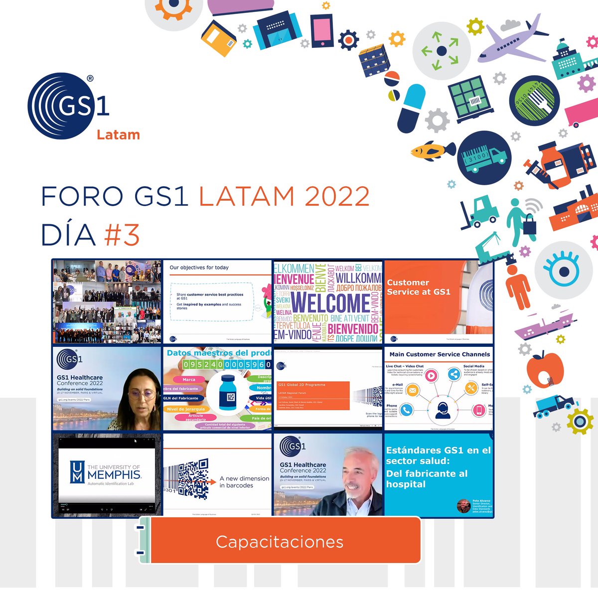 ¡Los clientes y las personas siempre en primer lugar!👌🏼✍️
Un día lleno de capacitaciones👩🏽‍💻👨🏼‍💻
El trabajo en equipo, empatía y confianza, son pilares importantes en nuestro servicio a nivel latinoamericano.🌎
Estándares #GS1 en acción…🌟
#GS1ForoLatam2022 #negocios #clientes