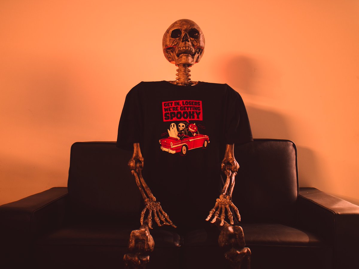 Georgie has style, and so could you. 😉

mediocritee.com/go/seasonal-fu…

#halloween #spooky #screenprinting