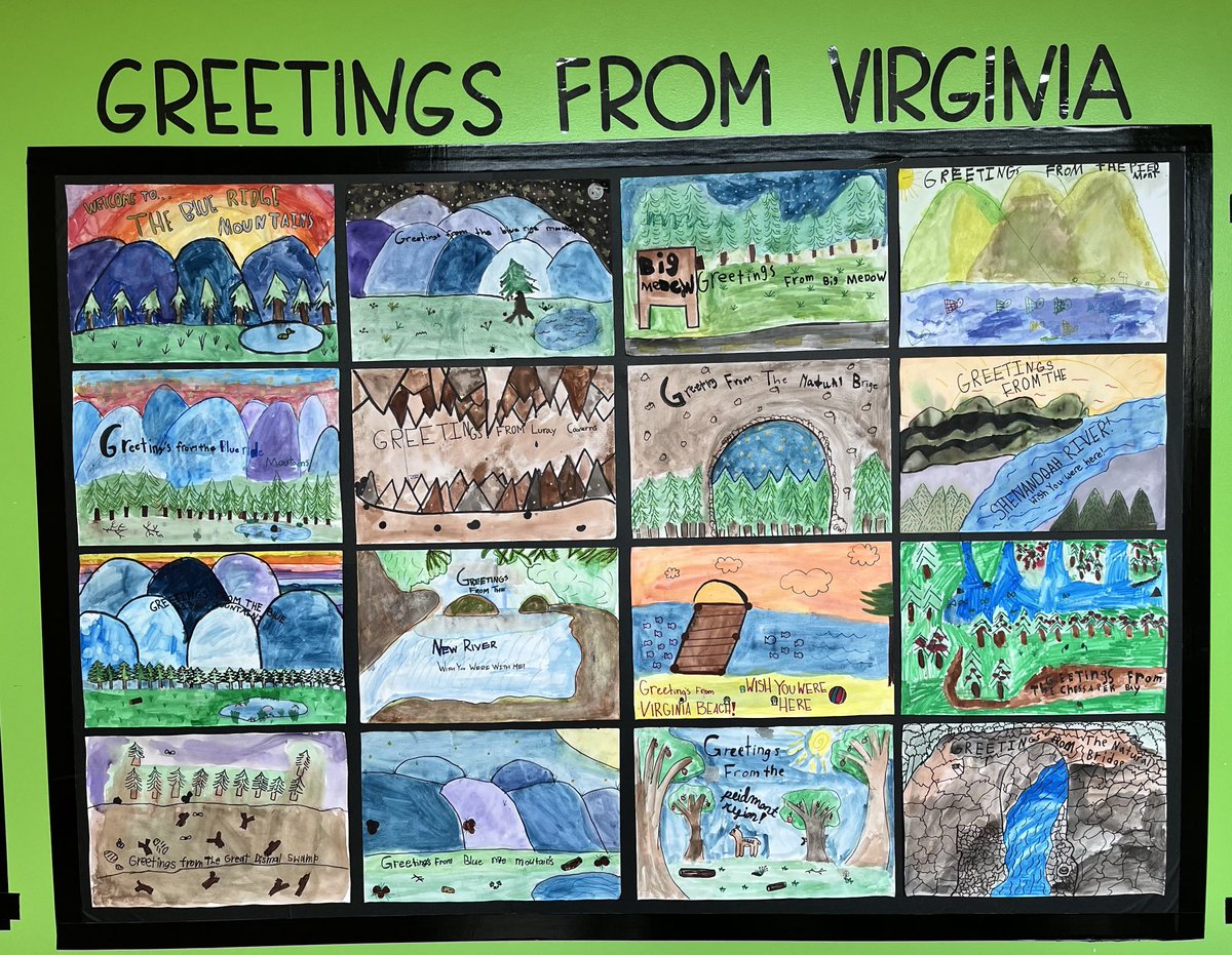 Giant postcards from Virginia!