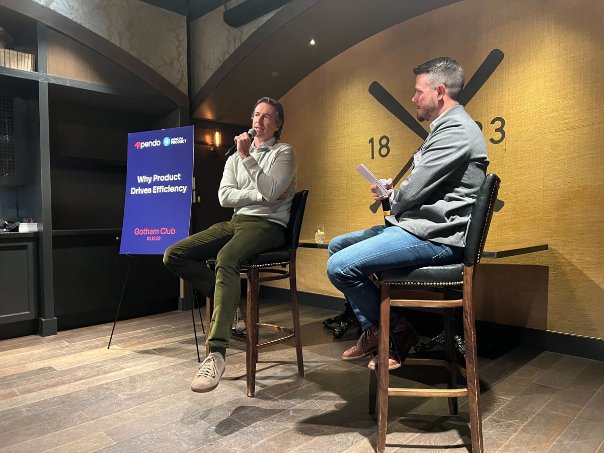 (1 of 4) Thanks to <a href="/pendoio/">pendo.io</a> + <a href="/MindtheProduct/">Mind the Product</a> for welcoming our Chief #Design Officer <a href="/huck/">Chuck Moore</a> to their special #product speakeasy at the SF Giants’ Gotham Club! Here are three highlights shared by Chuck and fellow Bay Area product leaders at the event...