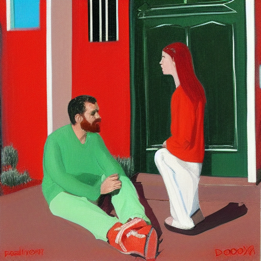 abrokenplanet's tweet photo. Let's #TalkAboutIt: begin from the heart, find common ground and talk about the #ClimateCrisis &amp; #ClimateAction. #031 of my climate #StableDiffusion series. A #peterdoig, @KHayhoe and the legendary @TheSaltNPepa inspired painting. Road to #COP27👉https://t.co/CJVfJ6z9To.

#AIart https://t.co/t3kW4i8FhC
