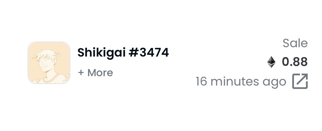 @shikigai_nft update:
-rank 58 has just been purchased for a record amout of 0.88eth by the woke legend @Maverykdegen;
-we just hit 100eth traded volume on opensea;
-community is slowly sweeping the paperhands;
-probably the last chance to snipe high ranks for such low prices;