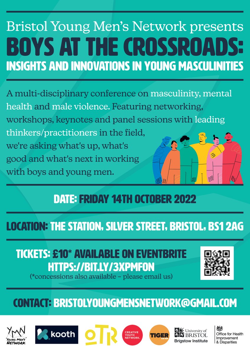 This is today! It's sold out and we're ready to go!
#BoysAtTheXRoads 
.
@otrbristol  <a href="/BristolUni/">University of Bristol</a> <a href="/BrigstoweInfo/">Brigstowe</a> <a href="/kooth_plc/">Kooth Digital Health</a>
 @Creative_Youth
