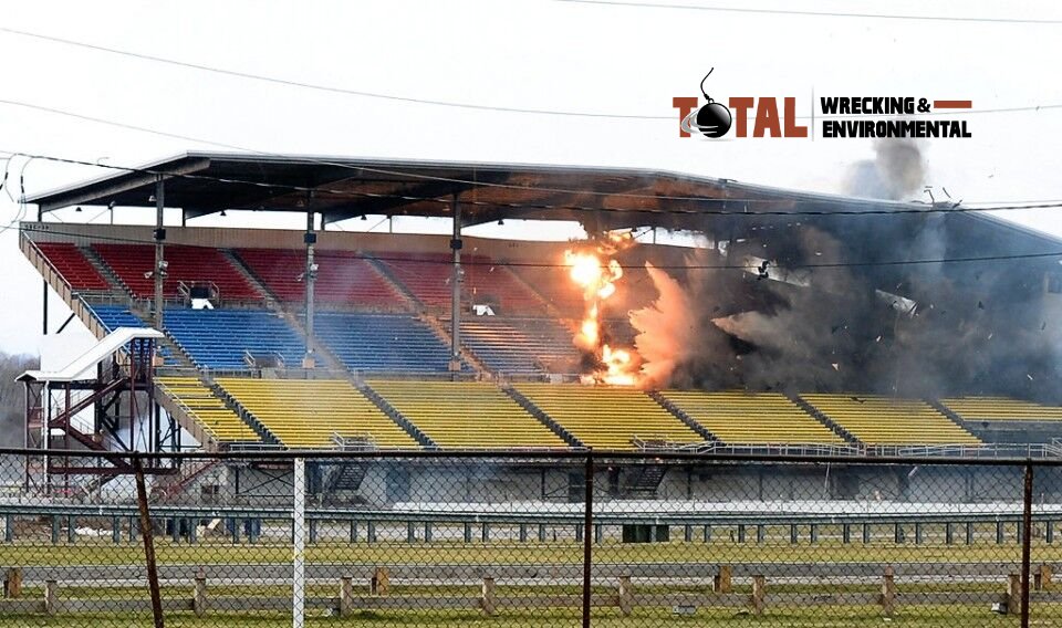 TotalWrecking's tweet photo. Them: We want to build a new stadium soon. How soon could you demo-

﹡Boom!﹡

Us: How soon can we what?

#wrecking #alreadythere #controlleddemolition https://t.co/fnJ3jsYxJS
