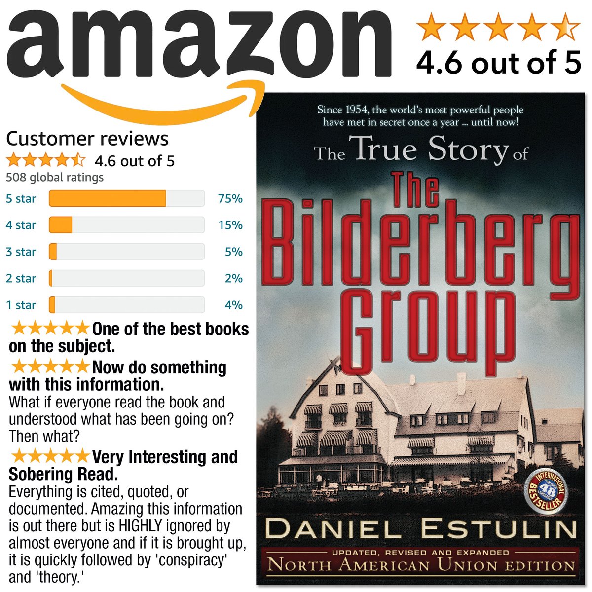 📗 THE TRUE STORY OF THE BILDERBERG GROUP 📗

Using methods that resemble the spy tactics of the Cold War, the author learned what was being said at the annual meetings of the world’s most powerful people and made it available to the public.

amzn.to/3v22J1S