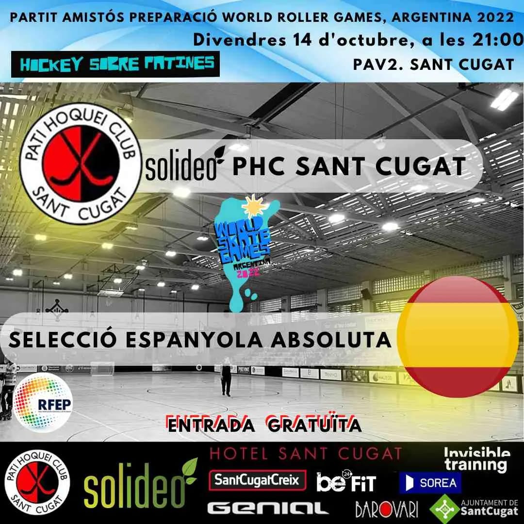 Partit amistós preparació WRG-2022.
Divendres a les 21:00 al PAV2.
PHCSC - SELECCIÓ ABSOLUTA ESPANYOLA
🔴⚫🔴

El millor hoquei *SEMPRE* és a Sant Cugat 🥅🏑