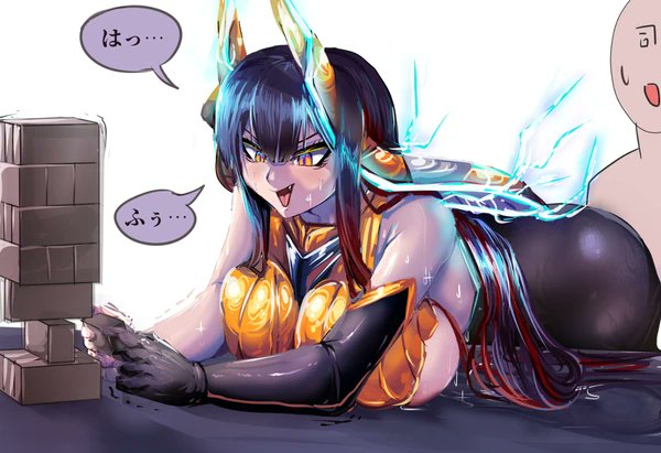 ラストオリジンが流行ってるらしいのでえっちな絵で便乗です #ラストオリジン 