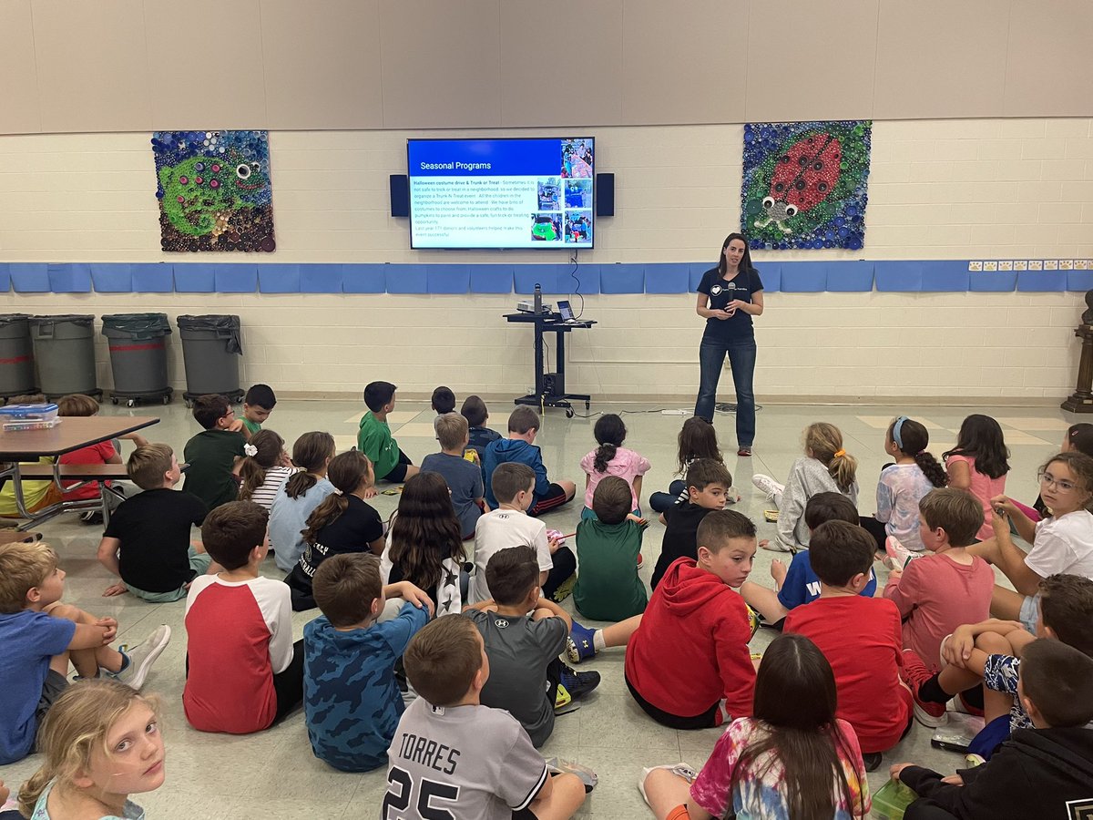 4MrsRussell's tweet photo. Mrs. Moore visited Lincoln School today to share about her non-profit organization, Families for Families. Third graders helped decorate Halloween treat bags…hoping we can help put smiles on some children’s faces this year. https://t.co/Lr3uFSitHg