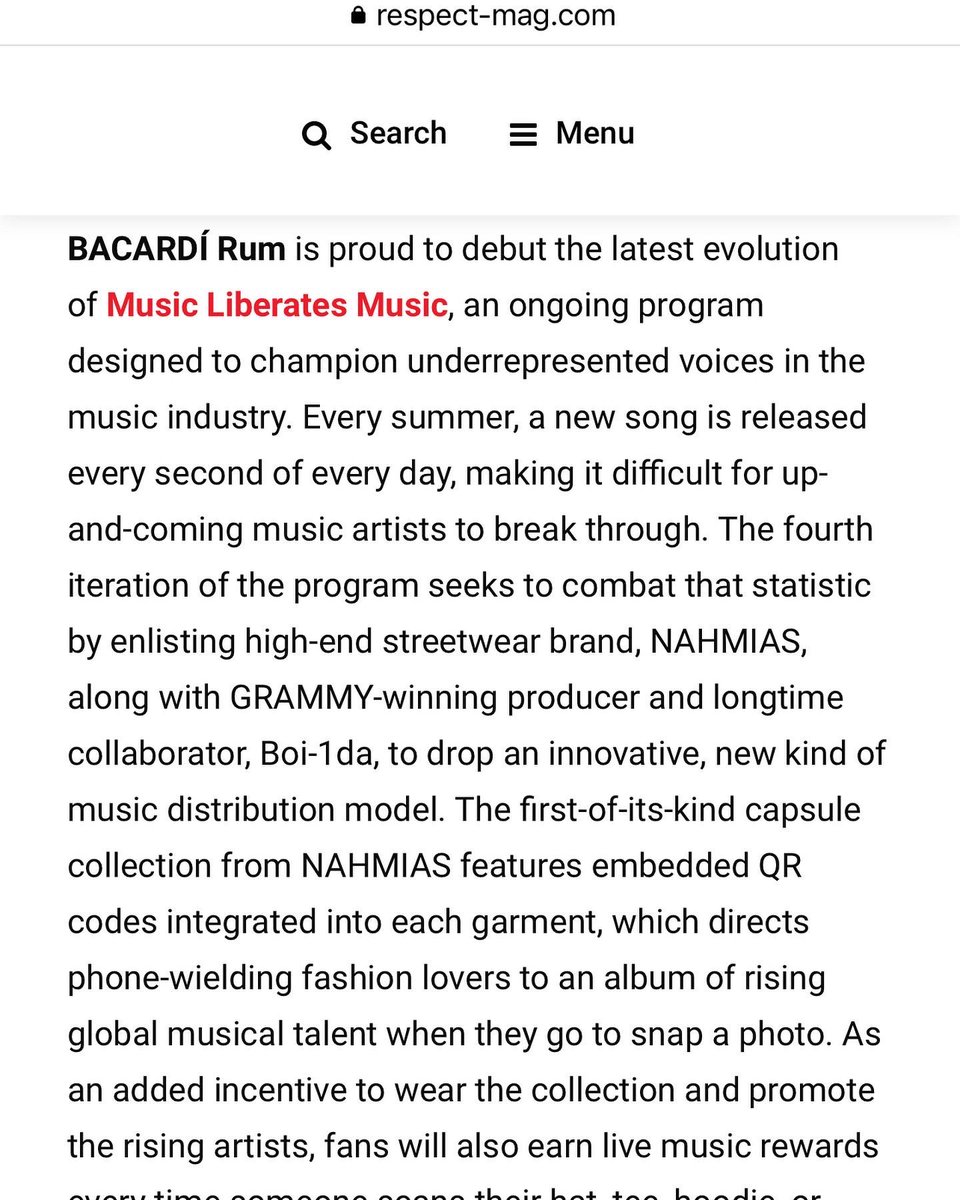 FreeDiscoLabel's tweet photo. “Global Artist @RicWilson Talks Working With @Boi1da & @BACARDI , Being Apart Of The #MusicLiberatesMusic Program + More,” - @RESPECTMAG
Read the full story here:
https://t.co/ppoqHyFLKm
#Ricwilson #respectmagazine #bacardi #musicliberatesmusic https://t.co/eTniSXGZZP