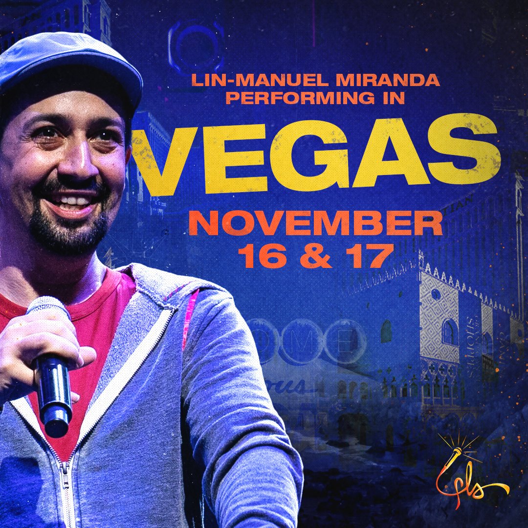 Lin-Man’s coming to Vegas, baby!!! Catch him at the opening performances at @VenetianVegas on November 16 and 17! #FLSVegas