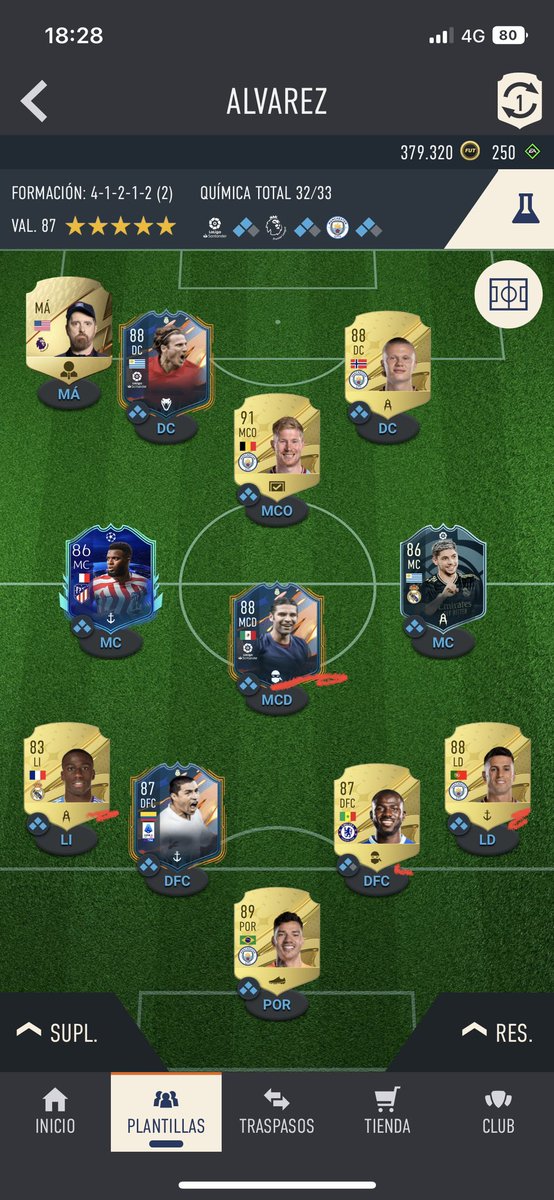 RduqueAlvarez's tweet photo. @Baptistaooo 380k disponibles, los que tienen línea roja intrans, el resto todo vendible.

En el banquillo varanne dembele y llórente intrans, ¿que mejorarías? https://t.co/hLzC1ffqM3