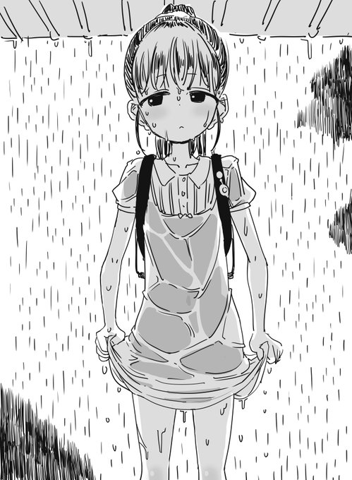 学校帰りにめちゃくちゃ雨に降られた福山舞ちゃん… 