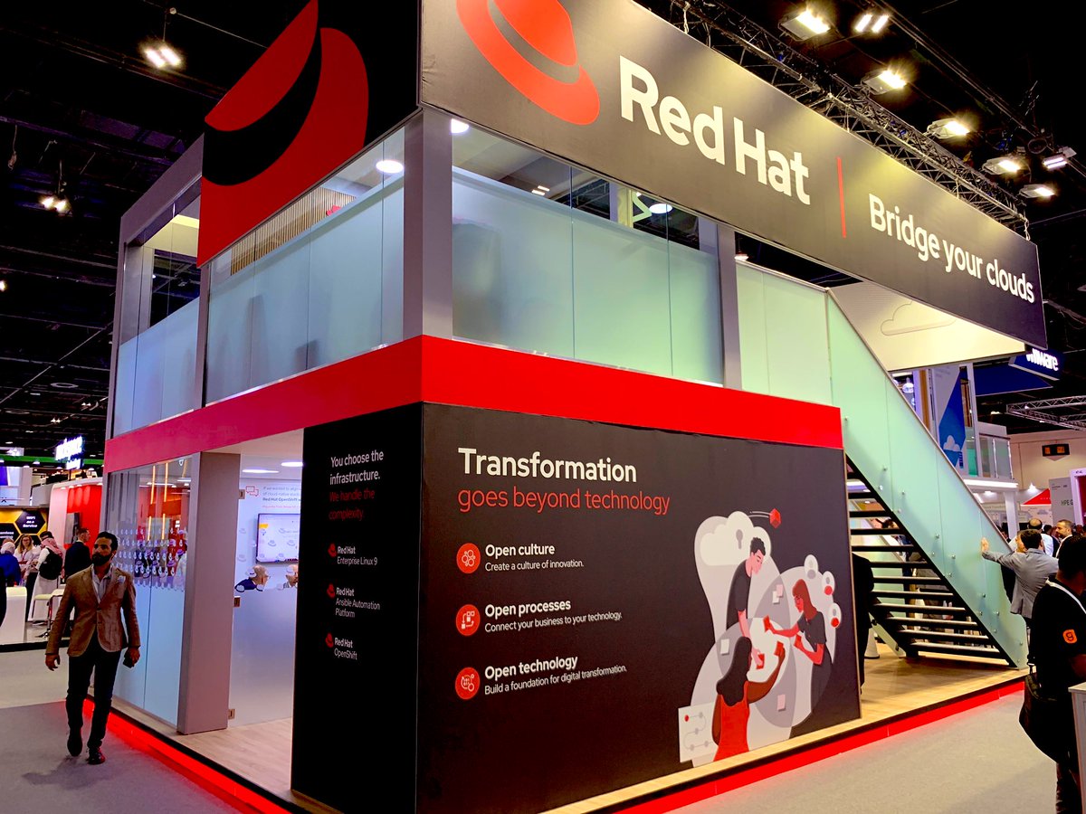 RedHatTelco's tweet photo. Don’t miss the opportunity to meet our #Telco subject matter experts @GITEX_GLOBAL. Stop at our @RedHat booth H7-B30 to discuss how #opensource can drive your telco transformation. ⤵️ https://t.co/g0hjTe4Osz