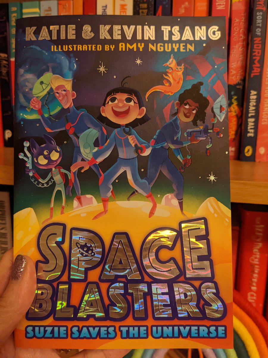 sarahpbroadley's tweet photo. Space Blasters: Suzie Saves the Universe - the new space adventure series from @kwebberwrites @kevtsang has launched onto my bookshelf! With brilliant illustrations by #AmyNguyen, published by @FarshoreBooks and it's out now! Review up soon @MyBookCorner https://t.co/LFe05AYujL