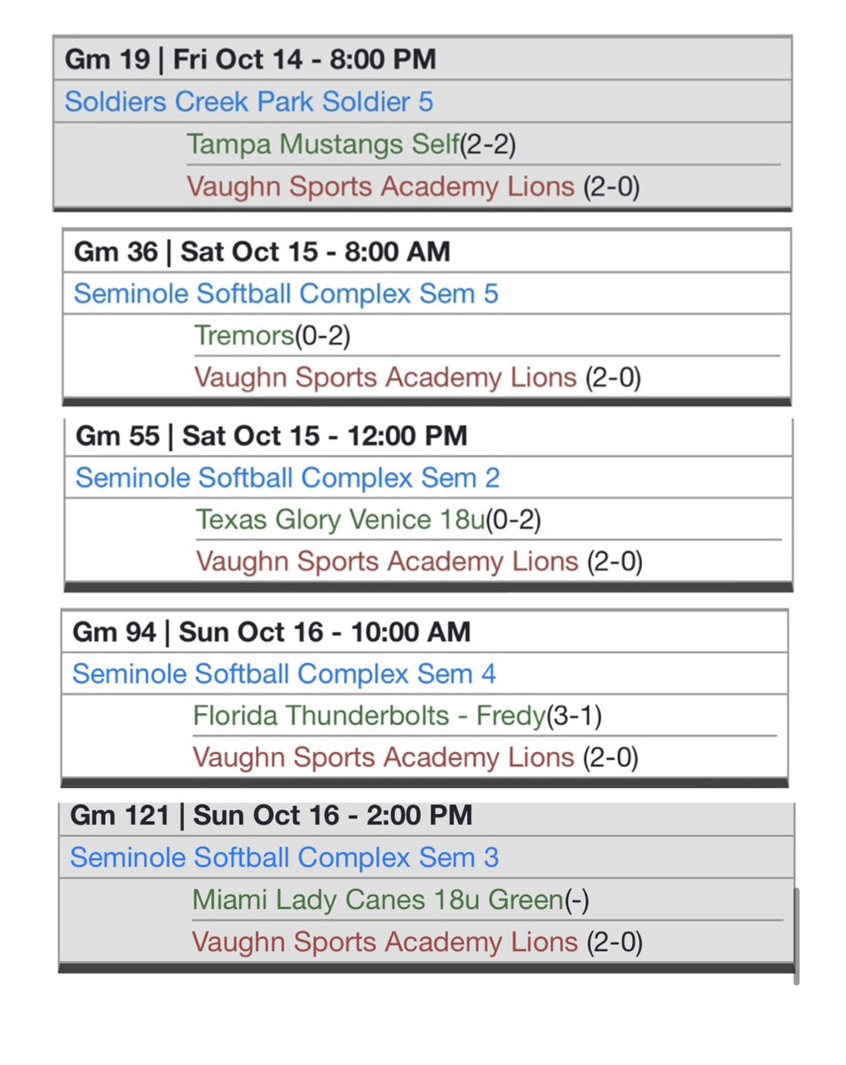 Our schedule for ProSwings Battle of the Best. Come out and watch us play. Looking forward to another great weekend. <a href="/vaughnsports42/">Vaughn Sports Academy</a> <a href="/DiannaMontidoro/">dianna montidoro</a> <a href="/DaniEbert7/">Dani Ebert</a> @Savanna49233115 <a href="/mackenz26583632/">Mackenzie wolfe</a> <a href="/SarahP1414/">Sarah Phipps</a> <a href="/GraceRawn/">Grace Rawn</a> <a href="/kylahhill2024/">Kylah Hill</a> <a href="/Bella_Silva35/">Isabella Silva</a>