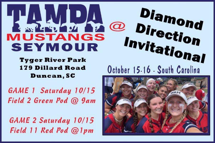 MustangsSeymour's tweet photo. We’re excited to get back on the field and start our Fall season in South Carolina this weekend! https://t.co/2GkdcPgeZB