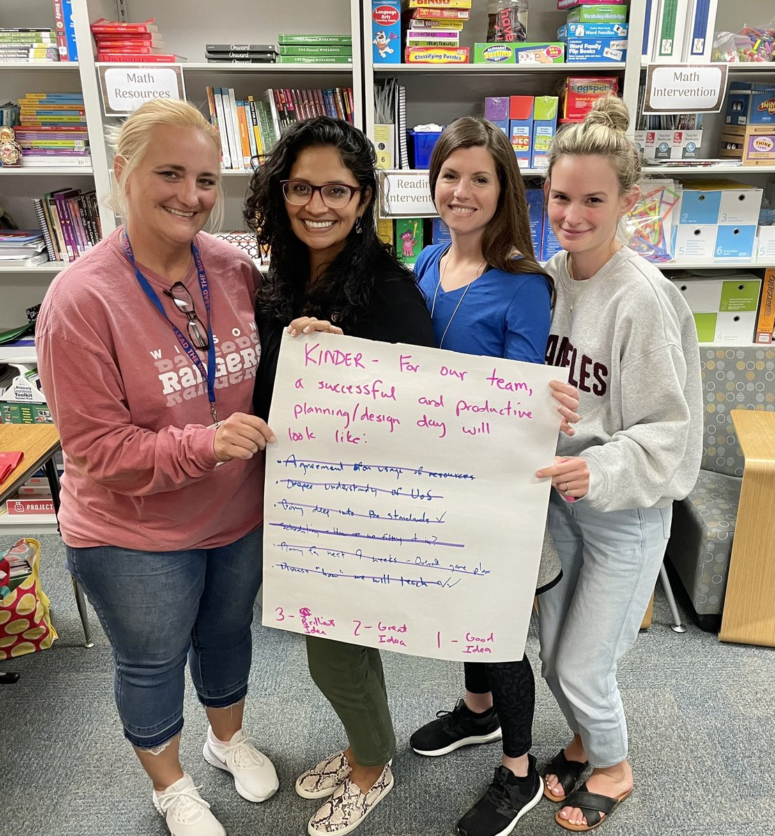 Our Kinder Team made an ambitious list for their design day, and with focus and collaboration they checked off…Every. Single. Thing!!! #wilsonway