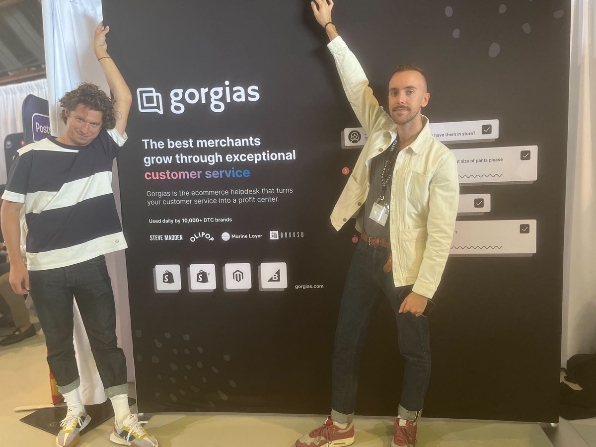 We’re thrilled to see <a href="/gorgiasio/">Gorgias 📨</a>, an e-commerce #helpdesk that turns your customer service into a profit center, today! 

Meet the Gorgias team on the #DiscoveryShow Floor!