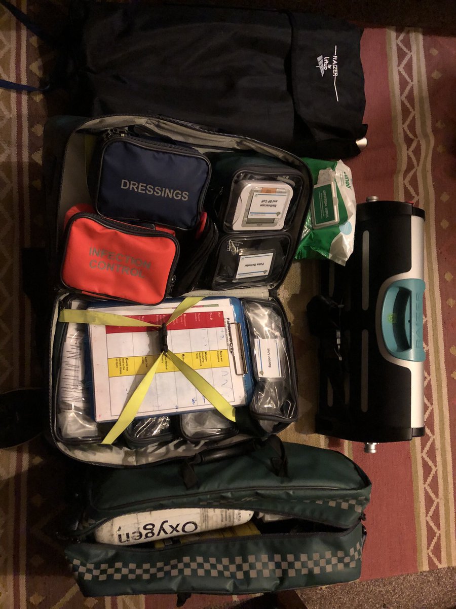 Russellscook's tweet photo. Kit check completed #cfr #nhs #volunteer https://t.co/AKkN7SC7FY