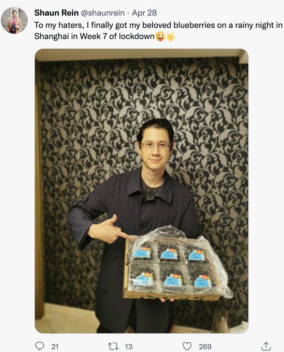 ReinShaun's tweet photo. @MisterSatellite Why thank you. Thank you so much. I will instruct one of my servants to send you some of my leftover blueberries. https://t.co/xSkHHoMNsI