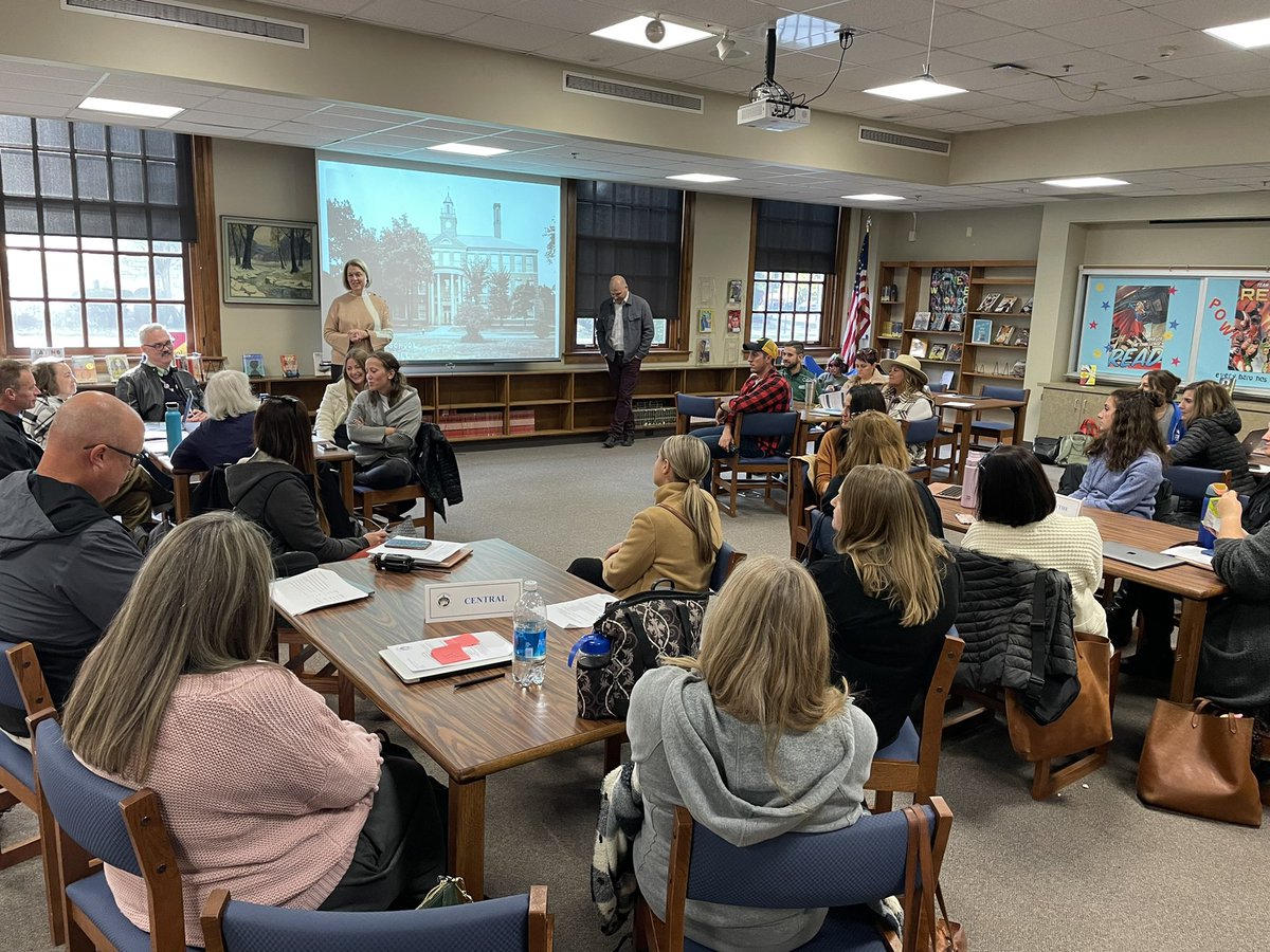 Gathering all our building leadership teams together to discuss <a href="/EklundConsult/">Eklund Consulting</a> fall baseline survey data. Great conversations about growth and continued areas of focus for our schools. <a href="/wwatticusdo/">Todd Battaglia</a> <a href="/nateek/">Nate Eklund</a> #d96inspires