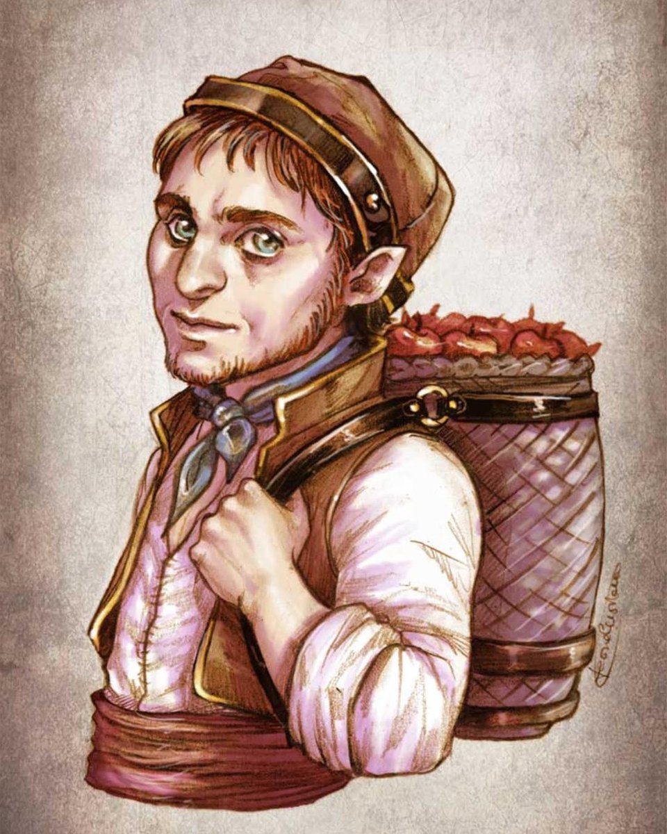 VasteelKnights's tweet photo. Gerrinafil Rittle is an extremely focused apple orchardist, who provides apples for the entire Kingdom of Vasteel. Download theapp to get more NPCs!

#dnd #dnd5e #pathfinder #pathfinderrpg #tabletoprpg #NPC #ttrpg #rpg #halfling #farmer #apples https://t.co/fQccWbSePD