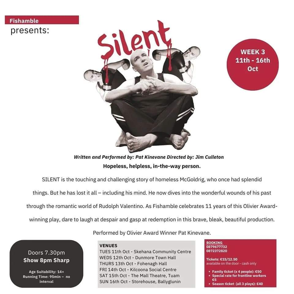 Lads final week of fit-up theatre in Galway!!! 6 venues 6 nights! Let's go!