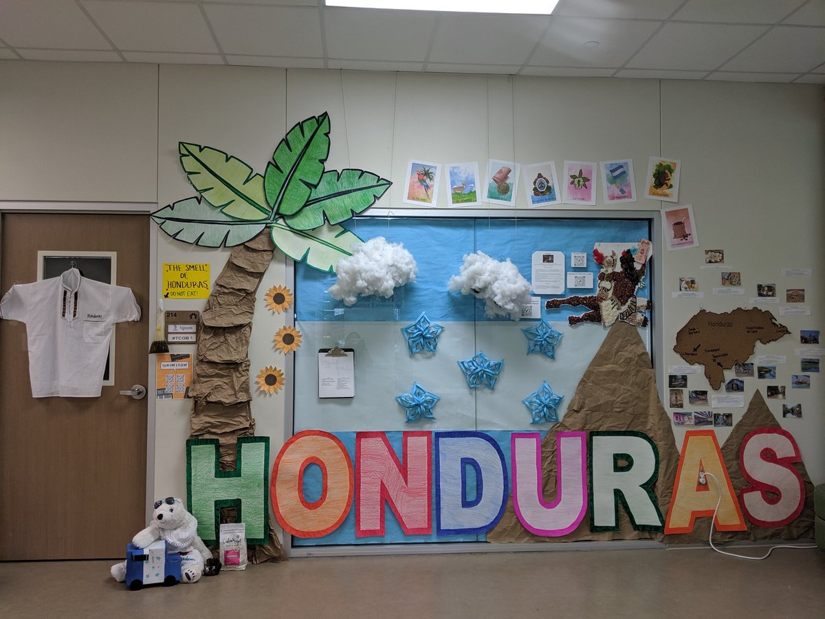 chaoticteacher's tweet photo. My advisory kids won the window decorating contest for HHM. It was beautiful to see my former classmates and students support us.  Also, thank you to the 300 random strangers I asked for likes and an Instagram story post. You made a teacher's day by making my kids' day. https://t.co/AxKiw0DWeK