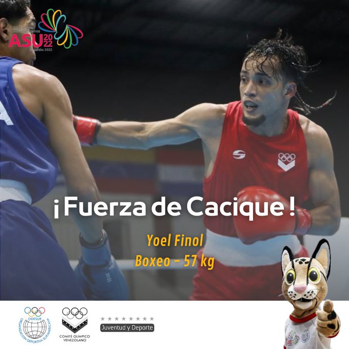 PLVenezuela's tweet photo. Los pugilistas de #Venezuela, se sumaron #hoy con sus derechazos a la fiesta deportiva de #ASU2022, en #Paraguay, para colarse así en el podium de premiaciones. #elsueñodetodos es #alcanzable. 🇻🇪🏆🥉🥉 #ODESUR2022 https://t.co/BMFtW0kDjt