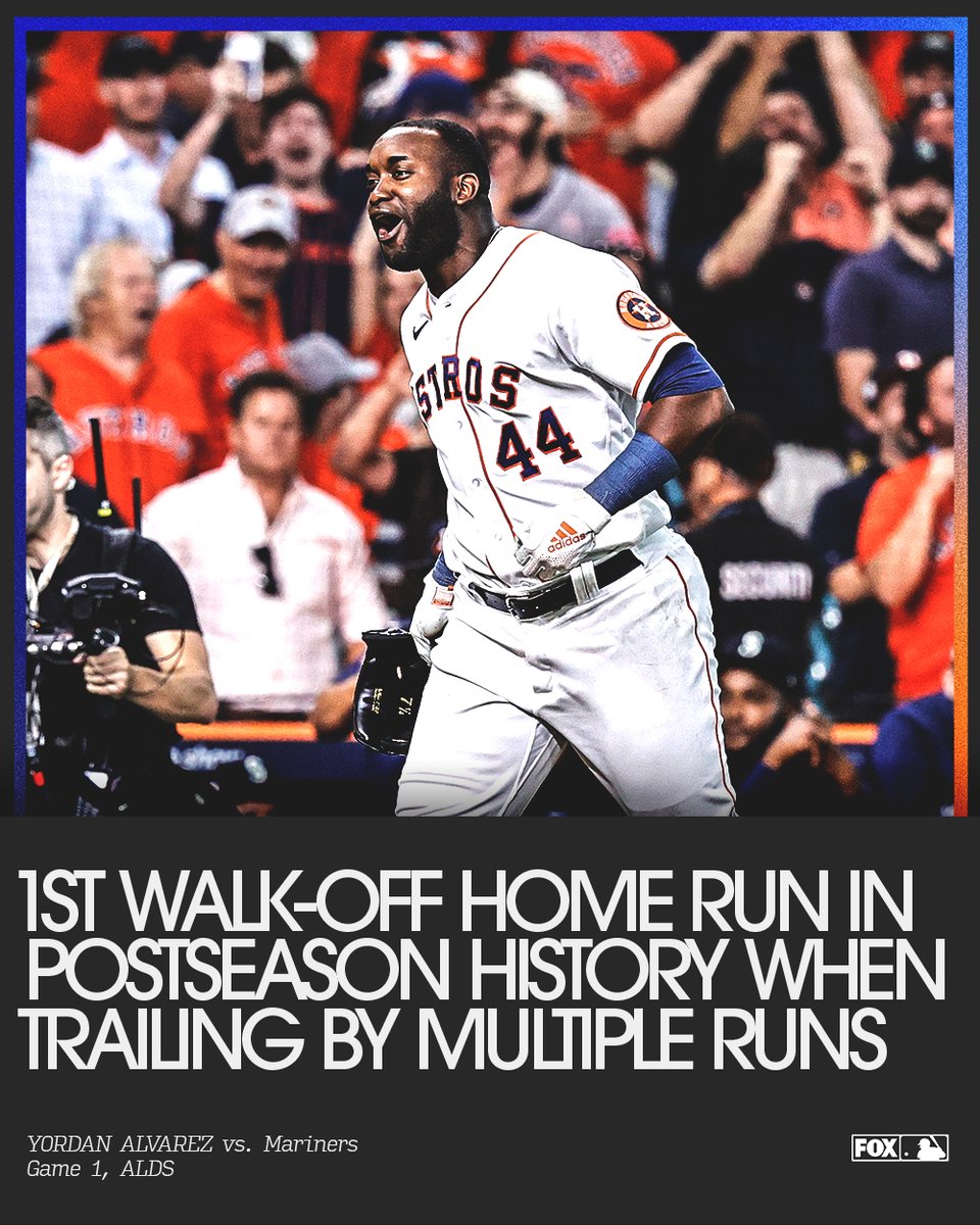 FOX Sports: MLB on X: Yordan Alvarez's walk-off 3-run HR made