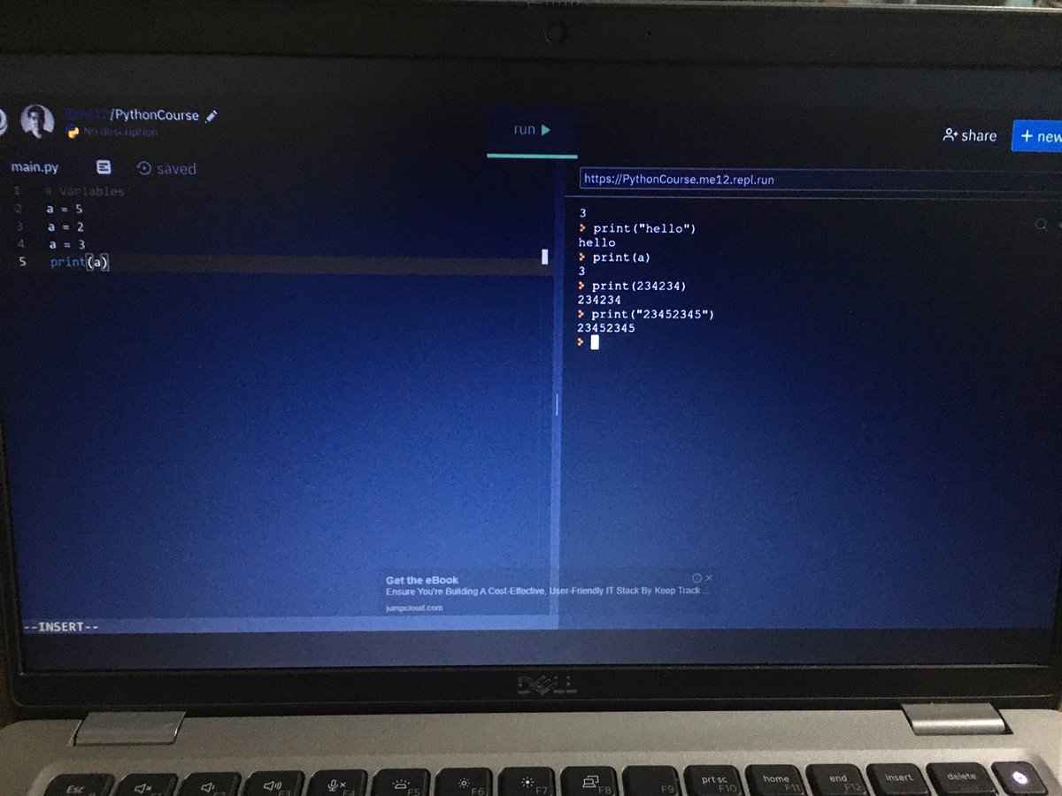 anncipher's tweet photo. Basically doing #Day2 &amp; #Day3 later in the day today 🙈

So Day 2 was basically Variables, Types and Operators on 🐍❣️

#SSAGDSC30DaysChallenge 
#DeveloperStudentClubs
#techiewomen https://t.co/KFsxXYmsow