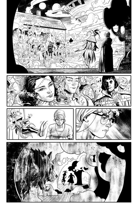 Some random Dreaming inks. 💙💜🖤 