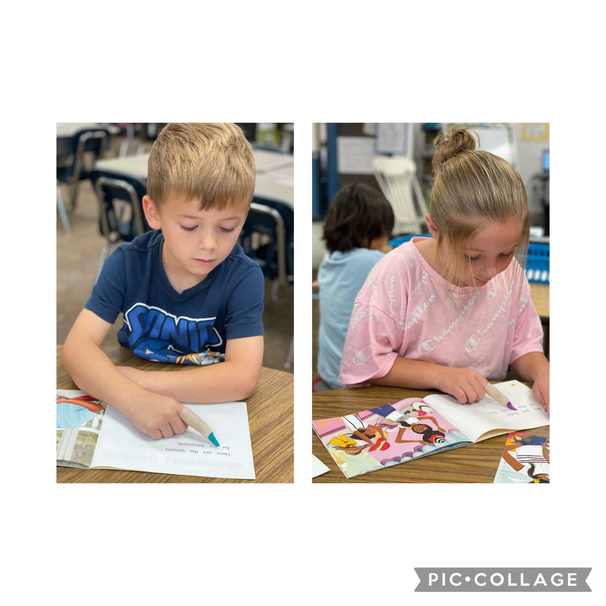 marnellandrea29's tweet photo. It’s October, which means it’s a perfect time to bring out the witch finger pointers. These kiddos did a great job during our guided reading groups today. @VV_Voyagers #fabulousfirsties #hocuspocuseverybodyfocus #reading https://t.co/GaJ7QmNcrp