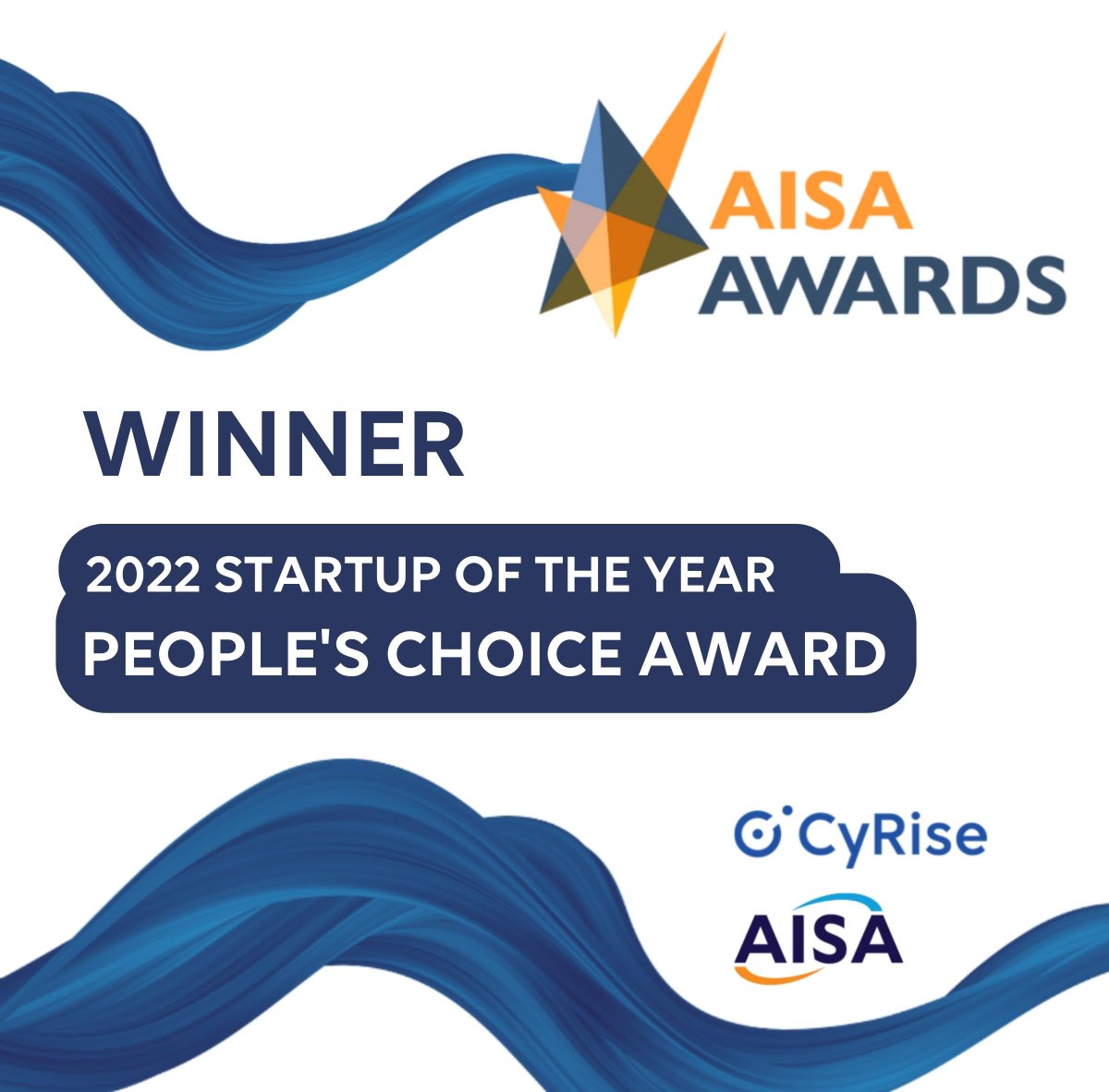 AISA_National's tweet photo. A huge congratulations to Cynch for winning AISA's prestigious 2022 Cyber Security Start Up of the Year (People's Choice) award in collaboration with Cyrise👏
@cynchsec
@SusieCynch
https://t.co/nx2IYASZiq
#cynch #startupoftheyear #securitystartup #securitystartupoftheyear https://t.co/n4PWSCZtET