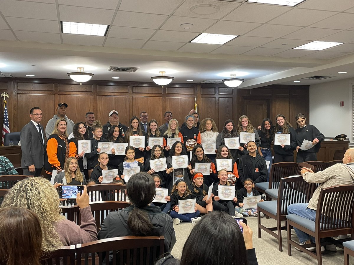LHaines1223's tweet photo. A few years of championships honored tonight by the mayor and council. Thanks to all the coaches for your dedication and hard work! 🏀❤️@mikedavis4460 @sophiehaines32 @jeff_haines55 https://t.co/CC3humCnga