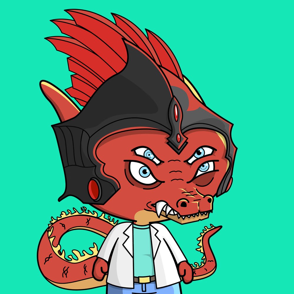 F1reDragon_'s tweet photo. I was Looking for a Fire Dragon Scientist and I found it ..WOW 🔥🔥🔥🔥😍🙌🍕🍕🍻 Thank you @BAD__nfts @legenddNFT @MatthewPaquette , I fking love it #NFTs #NFTCommunity #NFTCollector #DragonScientist #BadNFTs #BabyAlienDivision https://t.co/nsaCP340j6