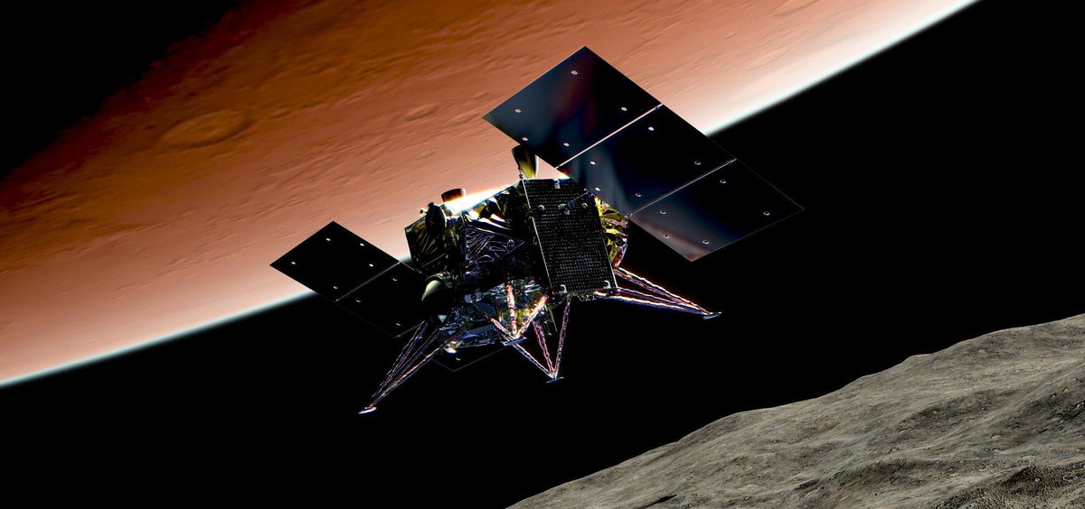 space_oasis's tweet photo. 【今日の宇宙ひとりごと】

火星衛星探査計画（MMX）が試験を実施するフェーズに入った

MMXとは火星にある2つの衛星（フォボスとダイモス）の観測をし、フォボスに着陸しサンプルを回収して地球に帰還する世界初の計画だ

試験成功を願うばかりだ https://t.co/mxBmUwqsL8
