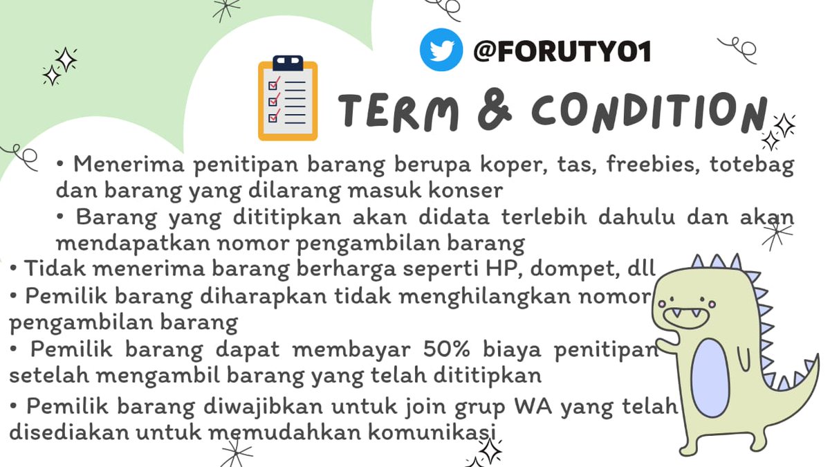 ForuTy01's tweet photo. HELP RT & LIKE!ππ
#NCT127 NEO CITY : THE LINK IN JAKARTA
ποΈ Open Jasa Penitipan Barang ποΈ
ποΈ 4 & 5 November 2022
β° 09.00 - selesai
π ICE BSD - Tanggerang
Price : 20k/orang (cash)
#TheLinkJakarta #TheLinkinJKT #NCT127_NEOCITY_THE_LINK #TheLinkDay1 #TheLinkDay2 https://t.co/LuCEPeOCNO