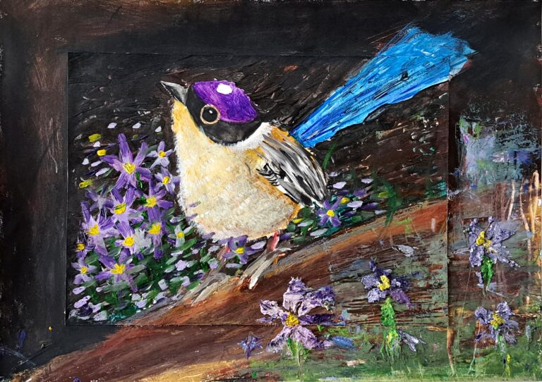 TarynSadler's tweet photo. Just over two weeks left for kids to enter @AusConservation's Wild At Art competition! 

This stunning purple crowned fairy wren was painted by 11 year old Cindy. Thank you for raising awareness of Aus threatened species, Cindy! 

https://t.co/Cnl7L0YelY
#art #kidsart #wildlife https://t.co/zPQBUMEqid