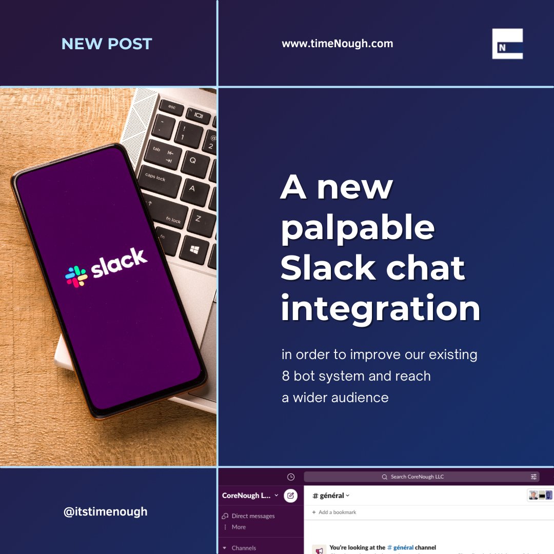 NoughCom's tweet photo. A new palpable Slack integration for improving our 8 bots system https://t.co/J7cxoBGUrD #slack #chat #integration #API #bot #workspace #groupware #messaging #software #php #california #tech #algorithm #startup #luxembourg https://t.co/8cAlpNRHPt