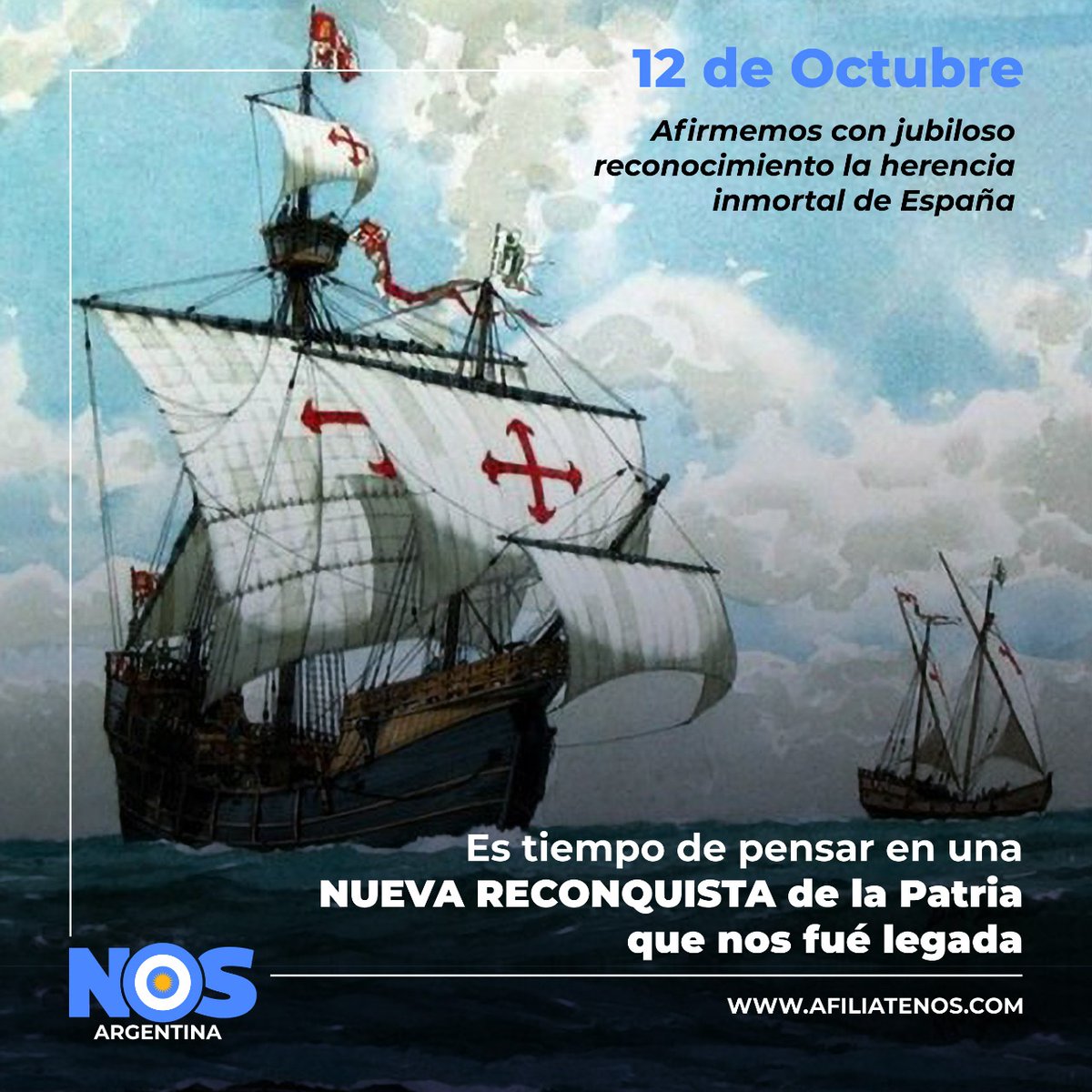 🇦🇷"La España descubridora derramó sus virtudes sobre la inmensa heredad que integra la nación americana"🇦🇷

Vení, conócenos y sumate
afiliatenos.com
@juanjosegomezcenturion

#NOS 
#nosargentina 
#NOSCaba 
#NOSBonaerense 
#Soberanista