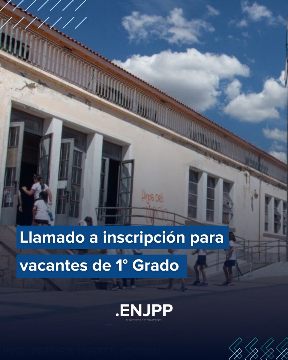 enjpp_edu's tweet image. 📣La Escuela Normal "Juan Pascual Pringles"  comunica la apertura de inscripciones de aspirantes a cubrir vacantes para Primer Grado 2023.

🔵Las inscripciones se realizarán este 12, 13 y 14 de octubre de 8:30 a 12:00.

Más información➡ bit.ly/3Cqmx19 

#LaMixta #ENJPP