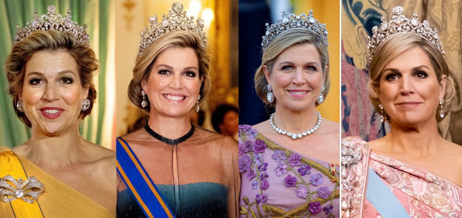 Patricia Treble Twitter: "In awe of the Stuart tiara, its many configurations (at least four) and how Queen Maxima isn't afraid of loading on the bling" / Twitter