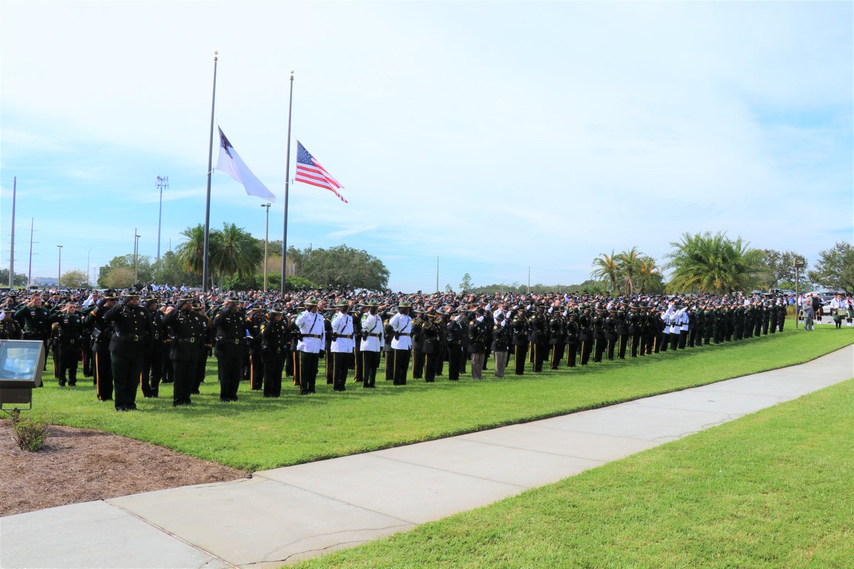 PolkCoSheriff's tweet photo. #AHeroRememberedNeverDies  A special thanks to the many members of law enforcement agencies across the state who participated, and thanks to everyone for prayers, sympathies, and support.  #DeputyBlaneLane  #PCSO https://t.co/F6UhHUKGWd