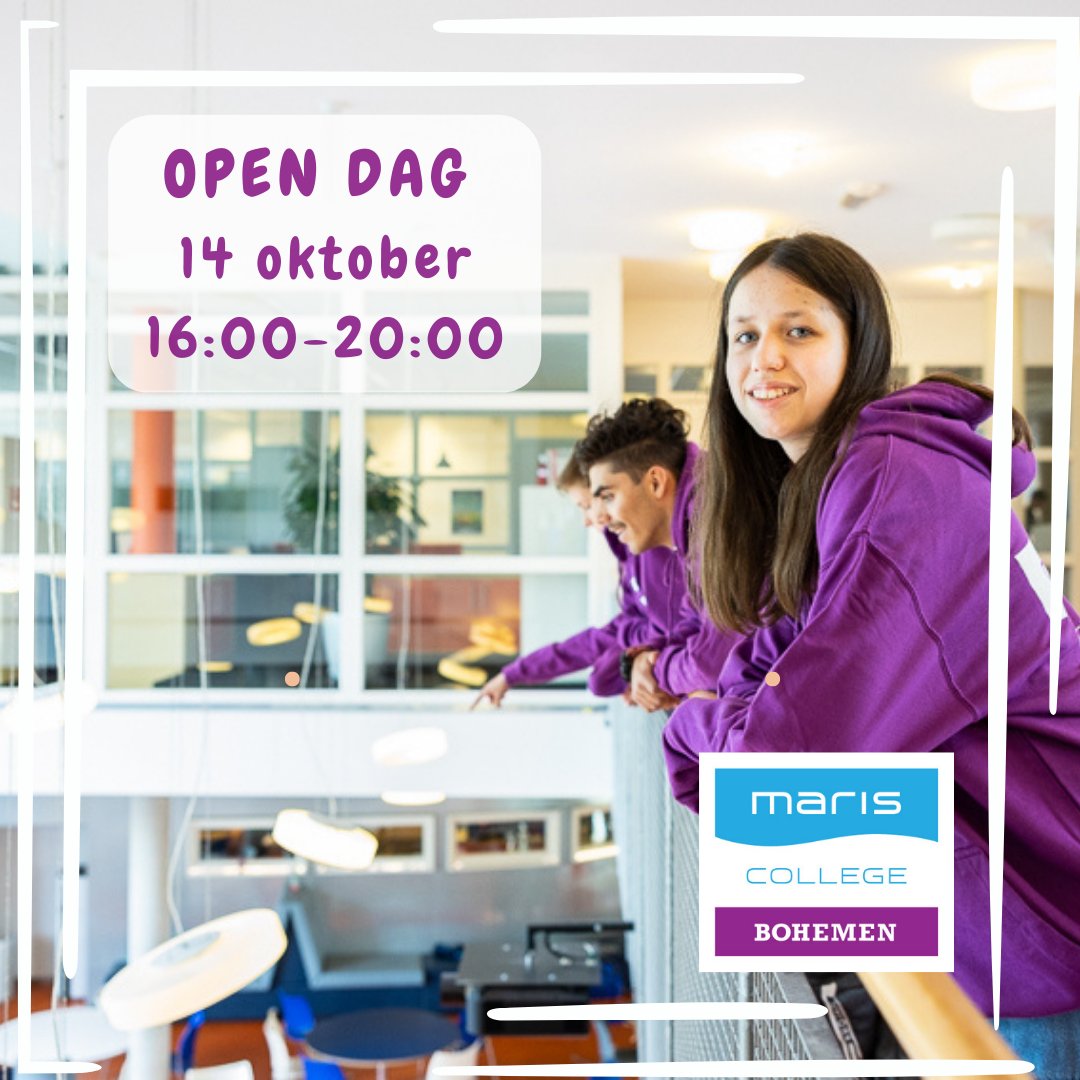 maris_college's tweet photo. Wil jij graag toneel leren spelen? Kom naar onze open dag en proef de sfeer bij Theaterklas Bohemen. Op Maris Bohemen hebben we vier beroepsrichtingen ‘Management &amp; Lifestyle’, ‘Techniek (PIE)’, ‘Sport, Dienstverlening &amp; Veiligheid’ en ‘Economie &amp; Ondernemen’. 
#opendag #wvoajt https://t.co/LAX4pFXuQA