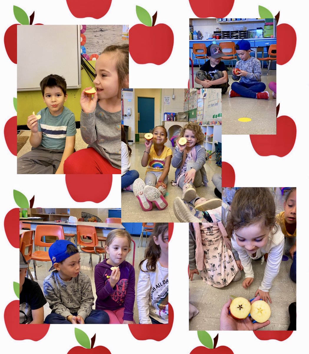 Madame_Kennedy's tweet image. We had so much fun learning all out apples today! We used our five senses to describe them, did an experiment to see what could prevent them from browning and we even made an apple volcano! 🍎🧑‍🔬👩‍🔬🌋 @MDEschool @NLESDCA @nltatesic #applescience #lespommes #Kindergarten