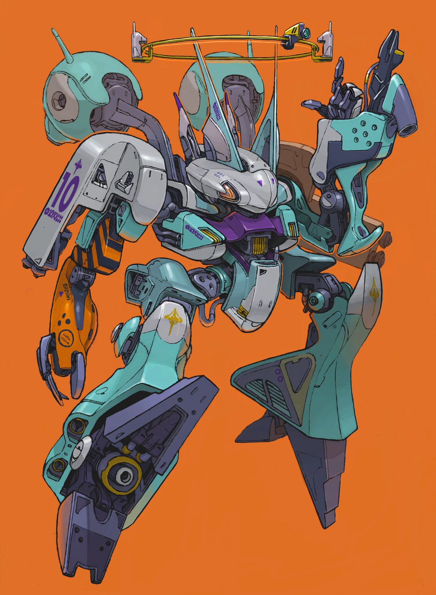 robot mecha no humans science fiction solo orange background open hand  illustration images
