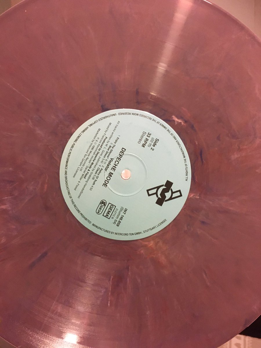 CarenLalania's tweet photo. So went for a visit today to @xrecordsbolton and got rather a surprise that my @depechemode #Violater is a coloured vinyl 😁 🎶💎❤️ There was no Hype sticker 😮 https://t.co/czygsVGwxH